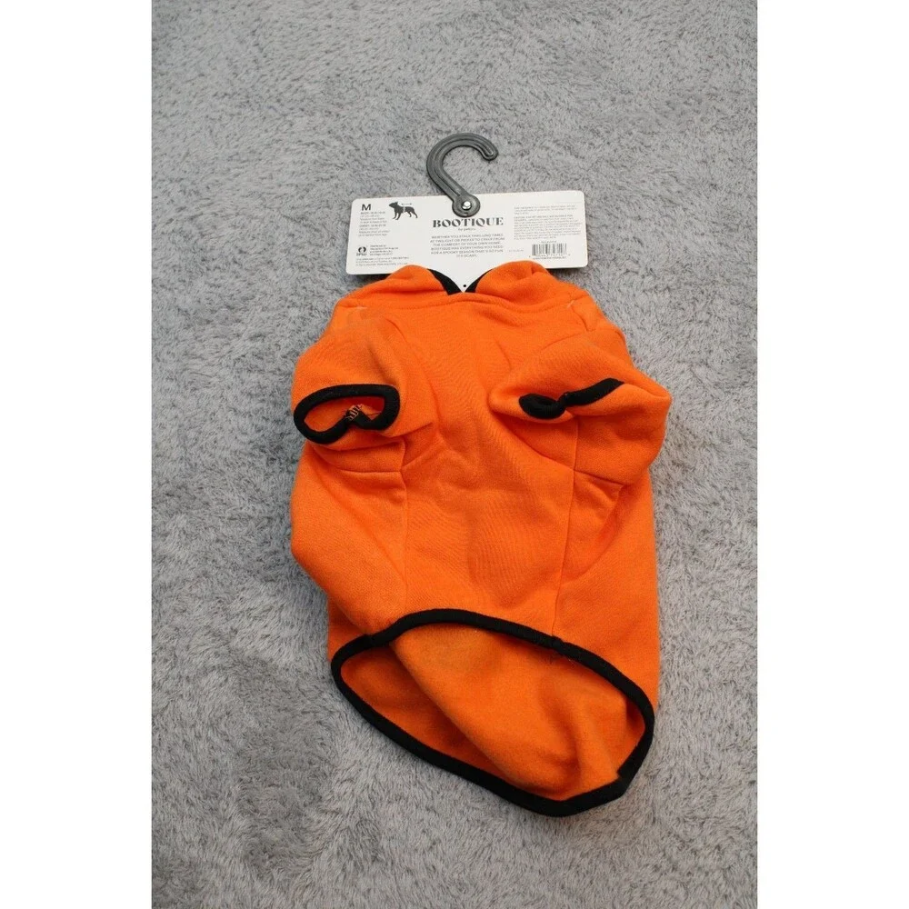 BOOTIQUE Pumpkin Dog Costume Pet Hoodie Size Medium Halloween